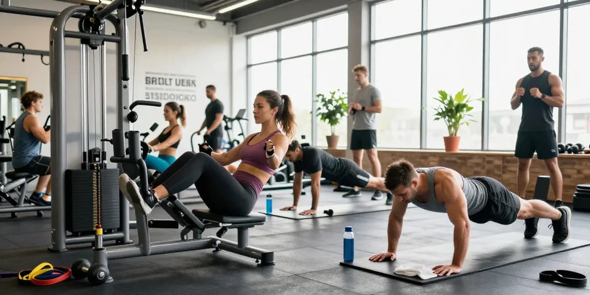 Athletes training hard in gym setting, showcasing dedication to fitness with Deus Medical Steroids.