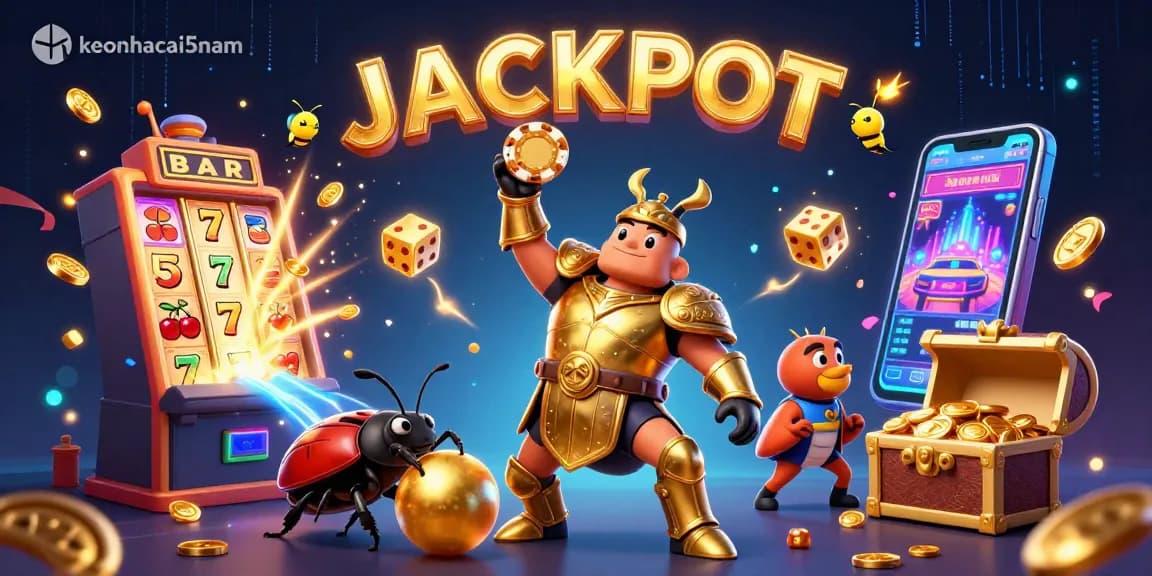 Experience the thrill of winnings with keonhacai5nam in this vibrant casino scene!