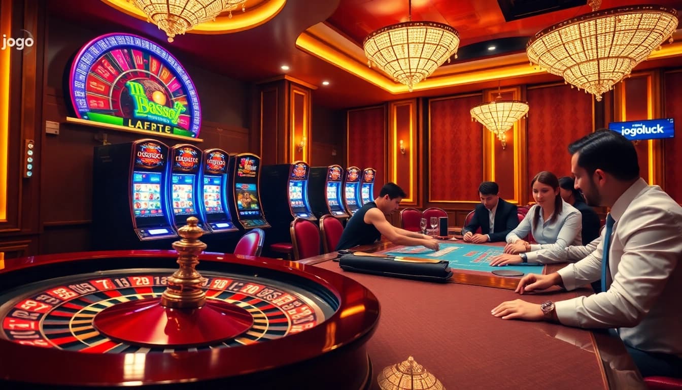 Experience thrilling gameplay at Jogoluck with vibrant tables and engaging poker competitions.