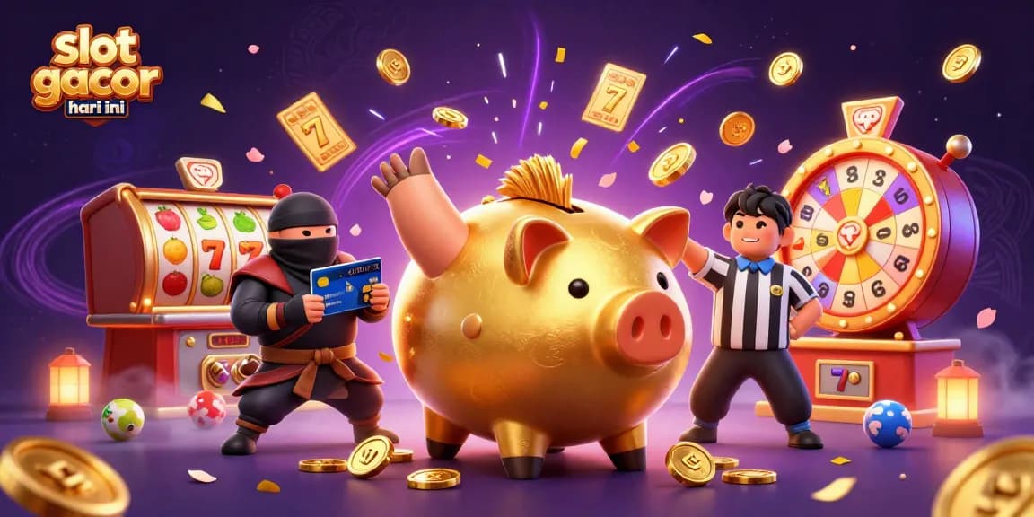 Experience the vibrant energy of slot gacor hari ini amidst colorful 3D characters and dynamic elements in a captivating scene.