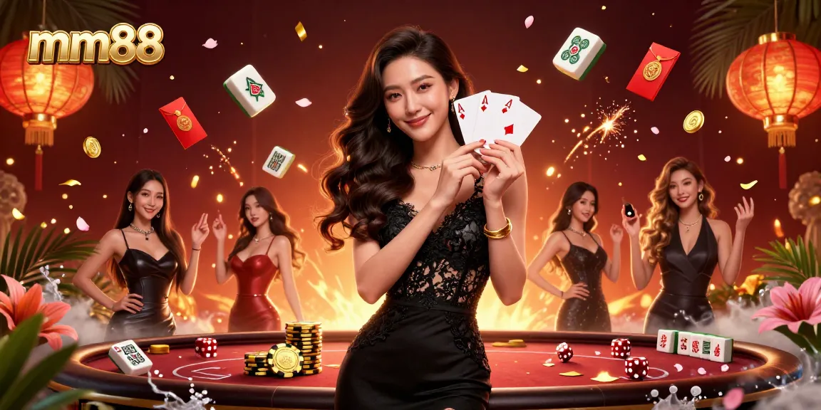 Experience exciting gameplay at mm88 with elegant features like poker cards and casino stakes.