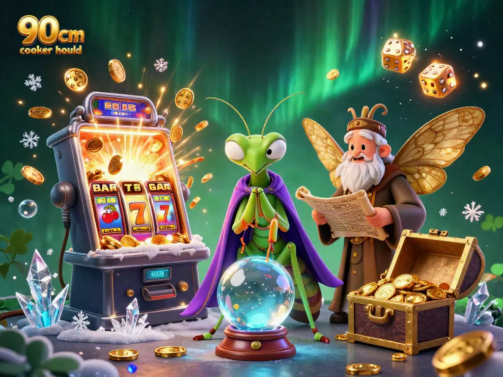 Experience exhilarating wins with the 90cm cooker hood in a vibrant casino scene filled with dynamic elements.
