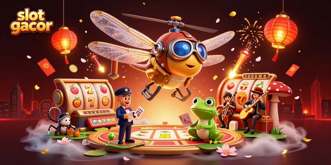 Engage in exhilarating slot gacor action with vibrant characters, dynamic reels, and festive elements.