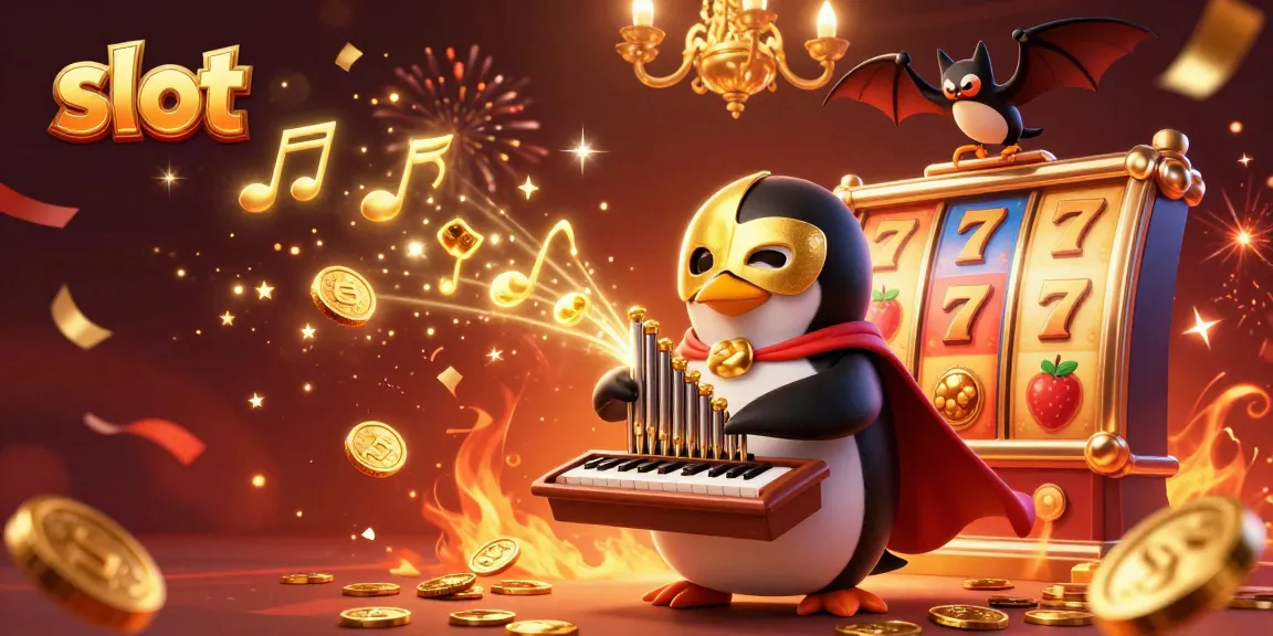 Engage with vibrant slot games featuring a penguin and dynamic casino elements.