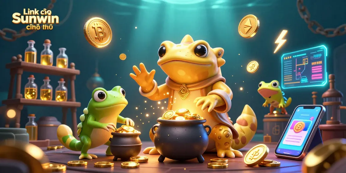 Activate winning strategies with Link vào Sunwin chính thức, featuring a vibrant 3D casino scene enriched by gold coins.