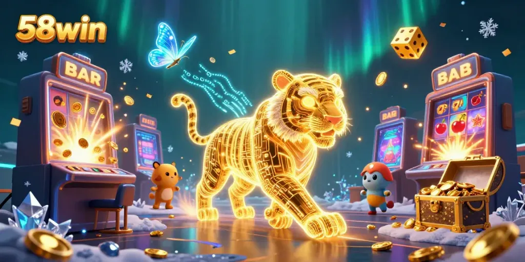 Experience thrilling wins at 58win in a vibrant digital casino scene filled with excitement.