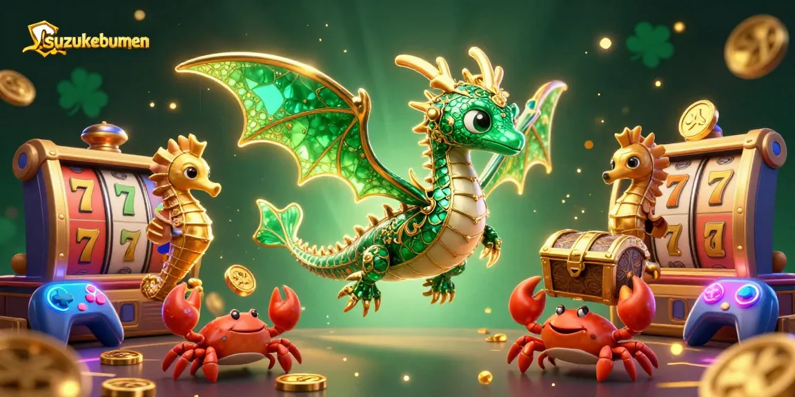 Experience isuzukebumen's thrilling slots adventure with emerald sea dragons and vibrant treasures.
