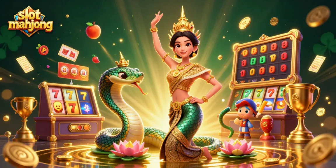Engage in slot mahjong with vibrant casino scenes filled with dance, symbols, and winning elements.