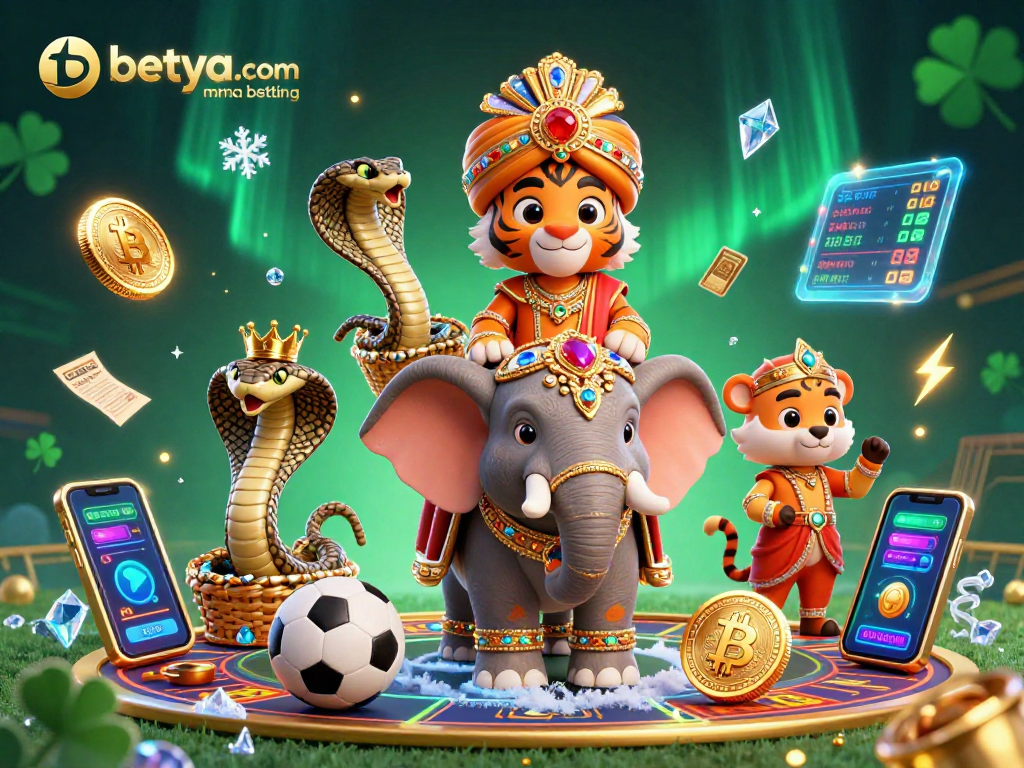 Engage in betya.com mma betting with 3D cartoon characters and dynamic sports elements showcasing strategy.