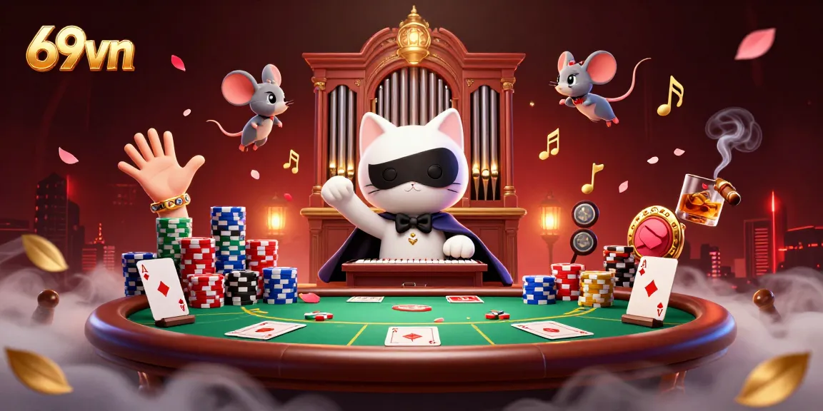 Engage with 69vn's thrilling casino action featuring vibrant characters and dynamic elements.