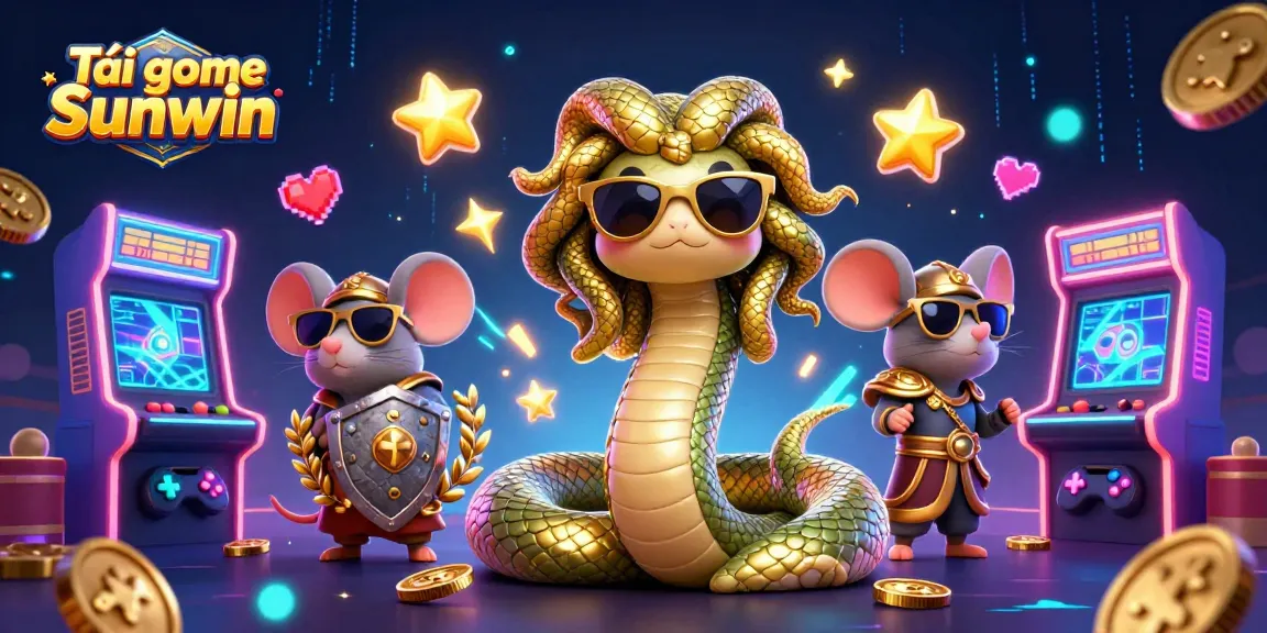 Engage with the vibrant world of Tải game Sunwin filled with exciting casino-themed characters and arcade elements.