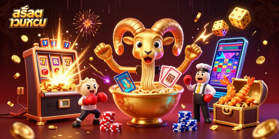 Experience สล็อตเว็บตรง with an exciting slot machine scene featuring vibrant characters and jackpot elements.