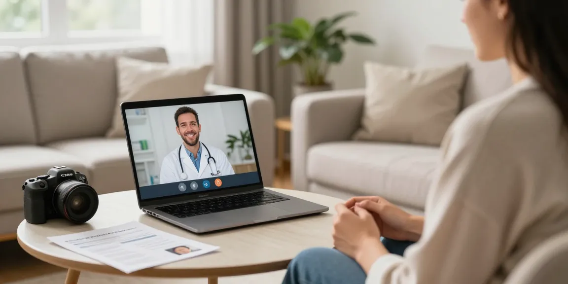 Engaging telemedicine consultation for Ohio MMJ Card online, patient with licensed doctor guiding through application.