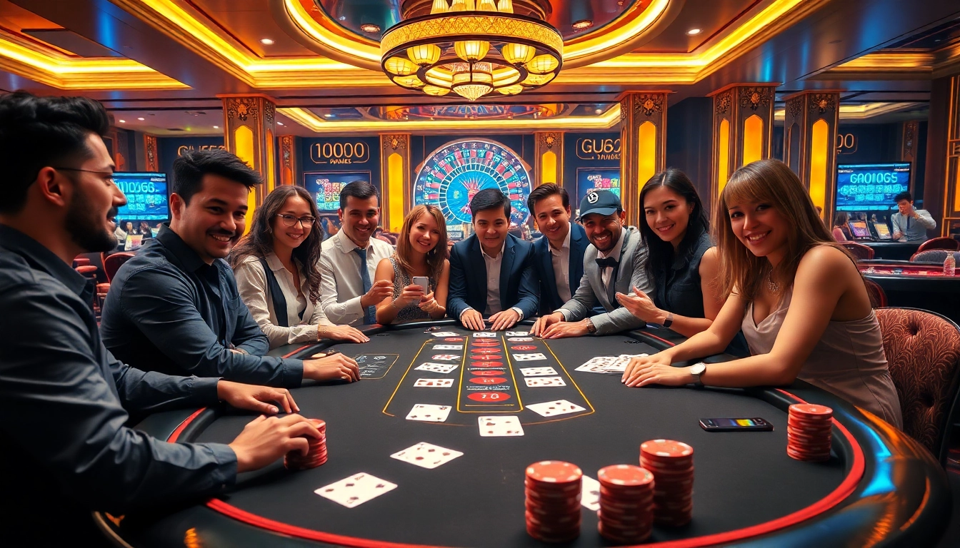 Experience thrilling gameplay at https://uu888.jp.net/ as players strategize over a blackjack table.