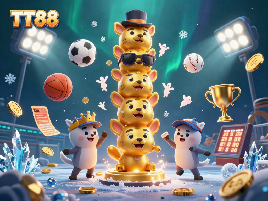 Celebrate winning moments with TT88 in this vivid, interactive casino scene.