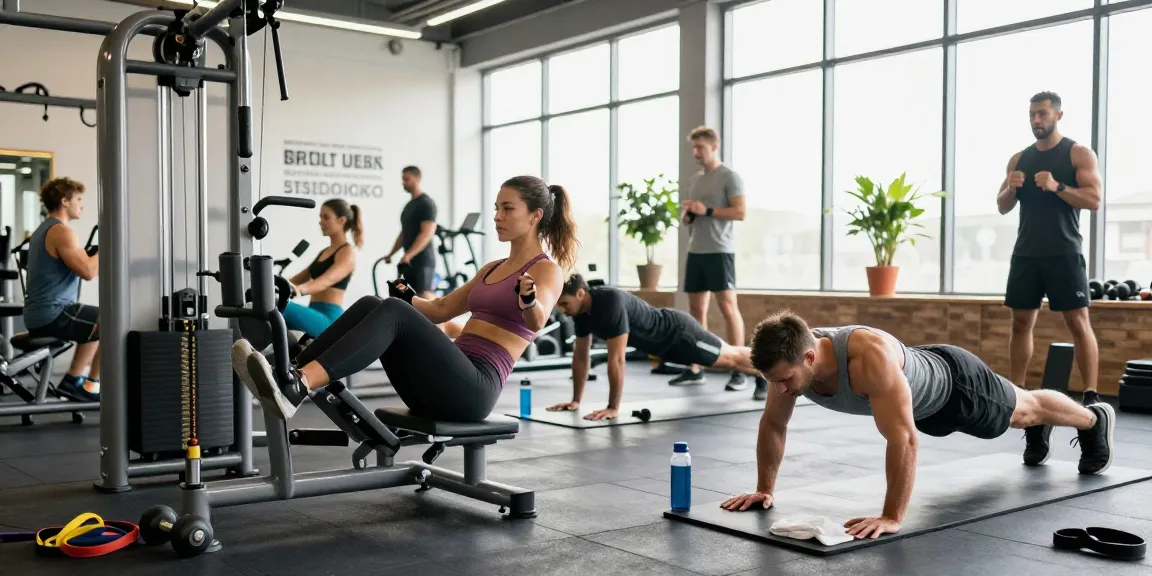 Athletes training hard in gym setting, showcasing dedication to fitness with Deus Medical Steroids.