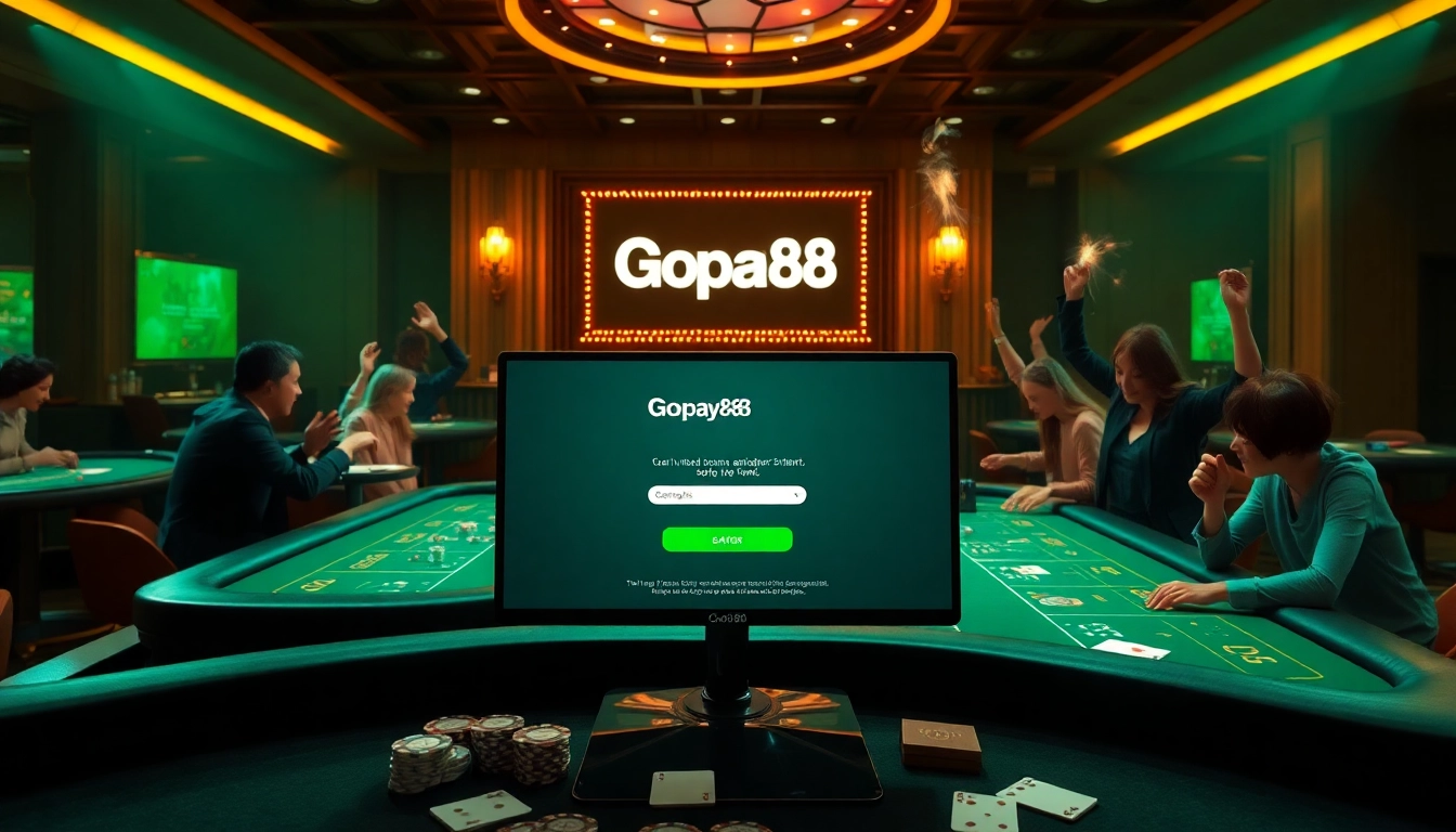Experience Gopay88 Daftar with thrilling casino games and engaged players celebrating wins.