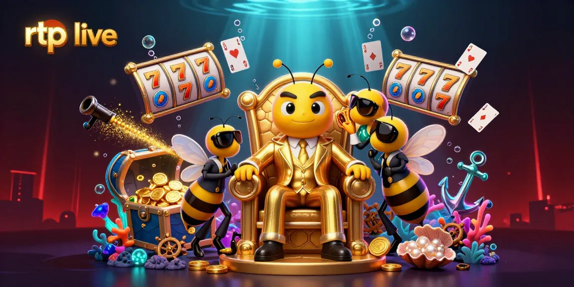 Experience the thrill of rtp live gaming with vibrant casino elements in a rich 3D illustration.