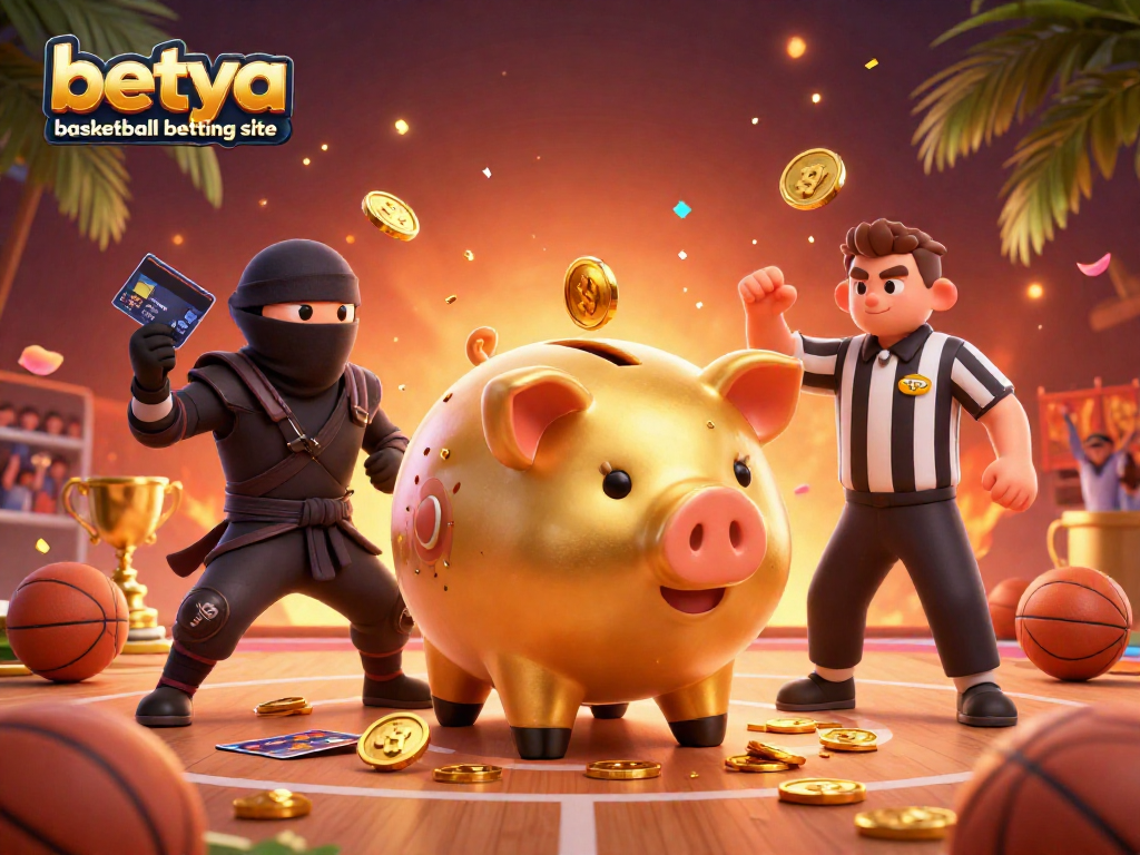 Experience exciting plays at the betya basketball betting site with dynamic sports-themed characters in action.