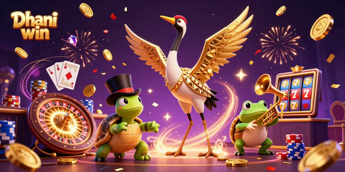 Dive into the thrilling world of Dhani win, featuring vibrant characters amidst sparkling casino action.