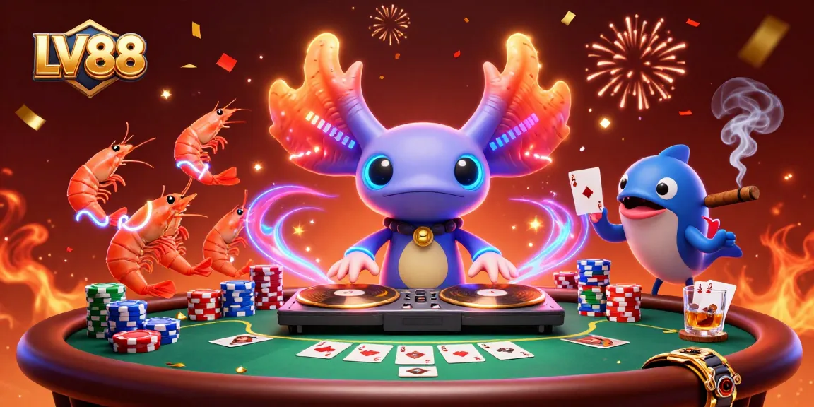 Engage with LV88's thrilling casino experience featuring vibrant characters and dynamic gaming elements.