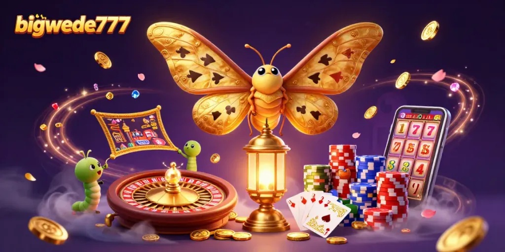 Win big with bigwede777 in an enchanting casino scene full of dynamic elements.