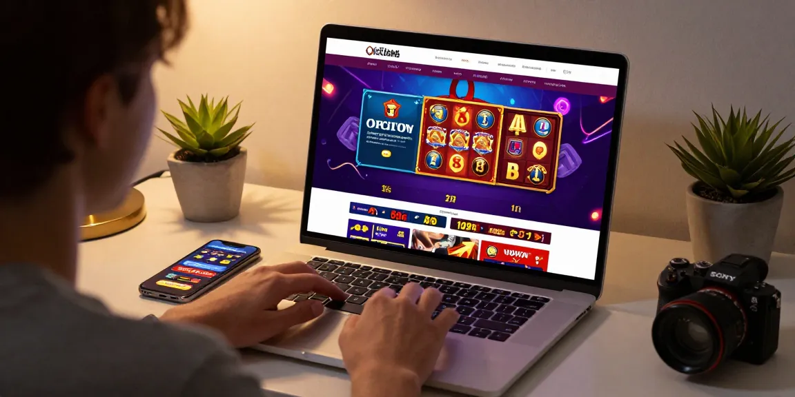 Engaging online gaming interface with user exploring cika4d platform.