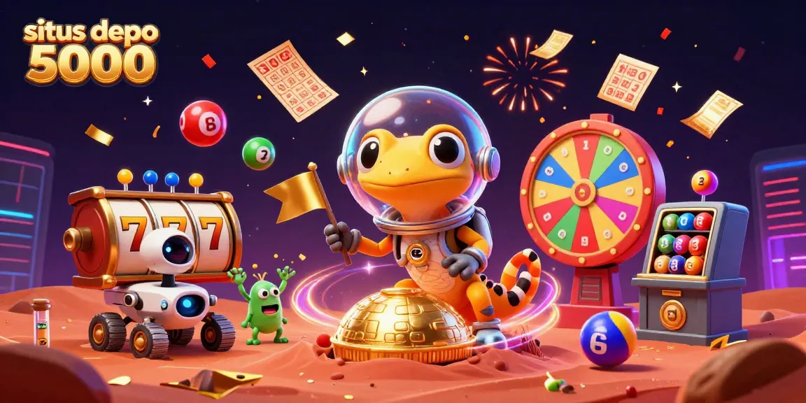 Situs depo 5000 menampilkan gecko Martian 3D dalam helm gelembung di kasino emas, penuh dengan peluang menang!