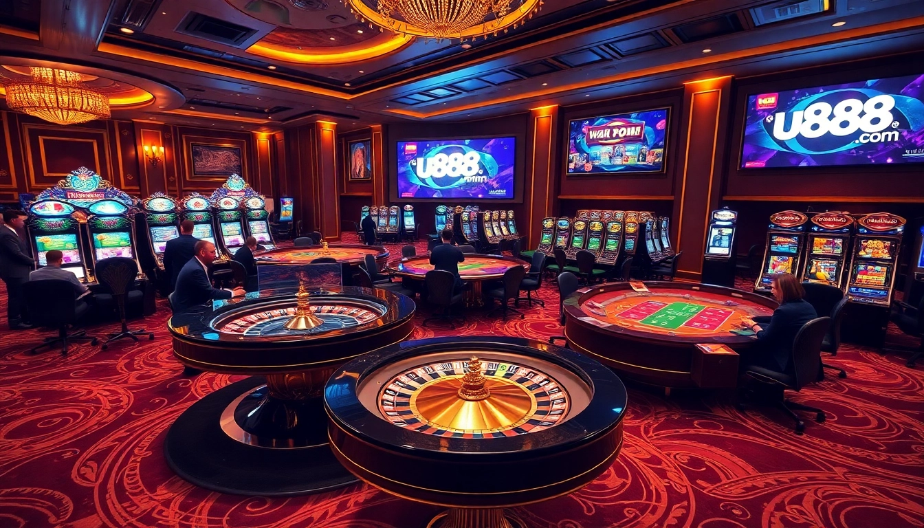 Experience the excitement of u888 com with luxurious casino games like poker and roulette.