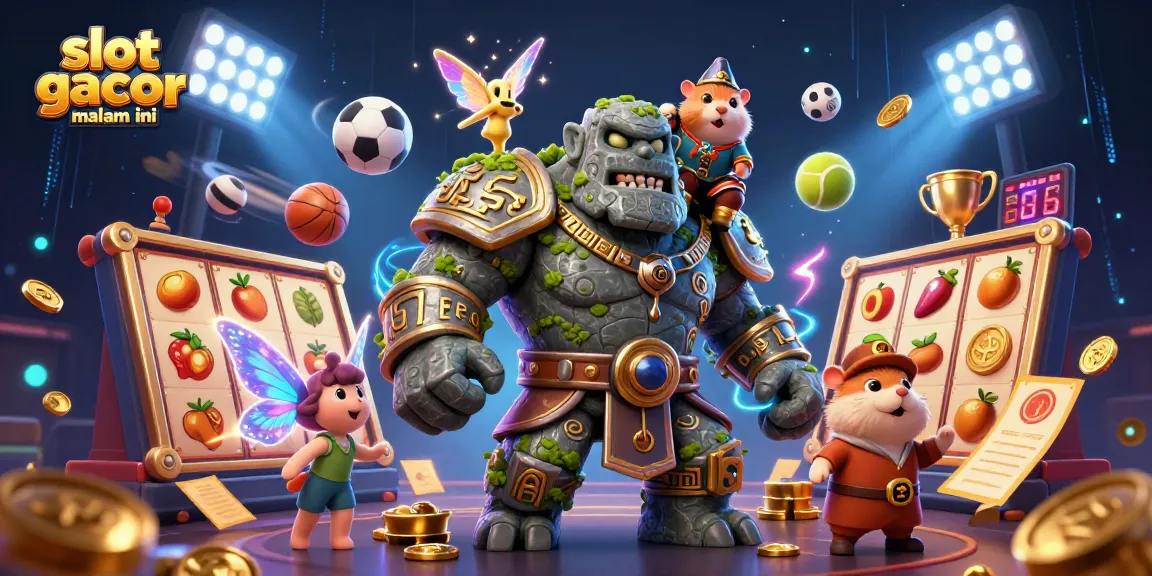Slot gacor malam ini menyajikan golem kuno dan peri ajaib di dunia kasino dengan simbol slot dan hadiah jackpot.