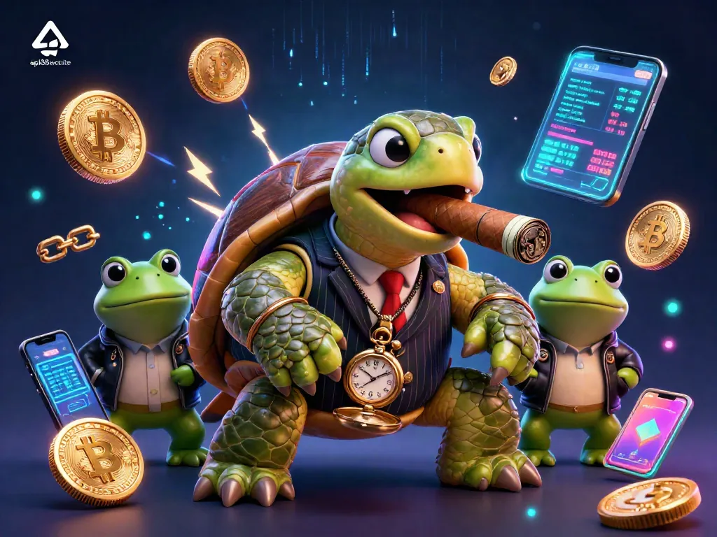 Engage with the vibrant api88website casino experience featuring a turtle mobster and crypto-themed elements.