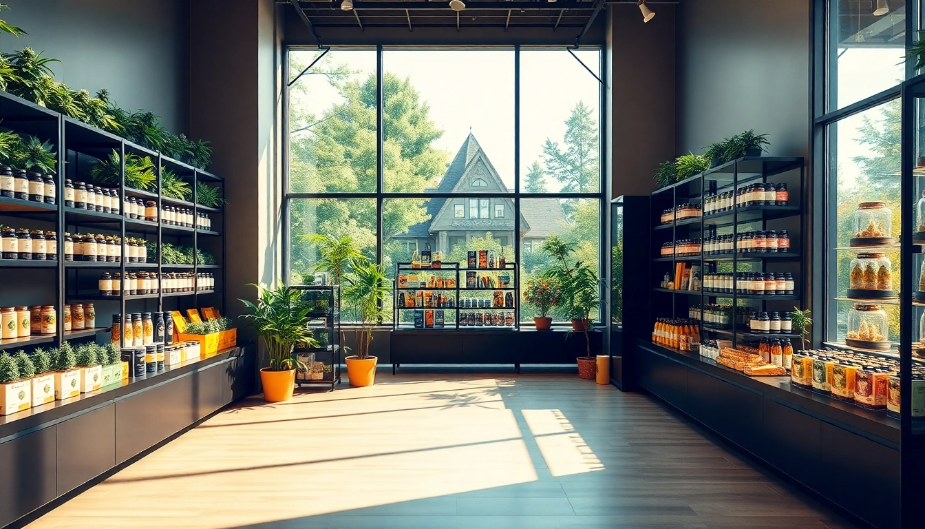 Browse a vibrant cannabis shop where can you buy weed with a diverse selection of products.