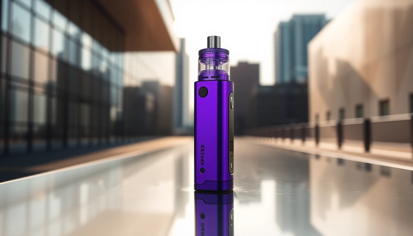 Используйте Vaporesso XROS 4 Mini Ice Purple для создания впечатляющих облаков пара.