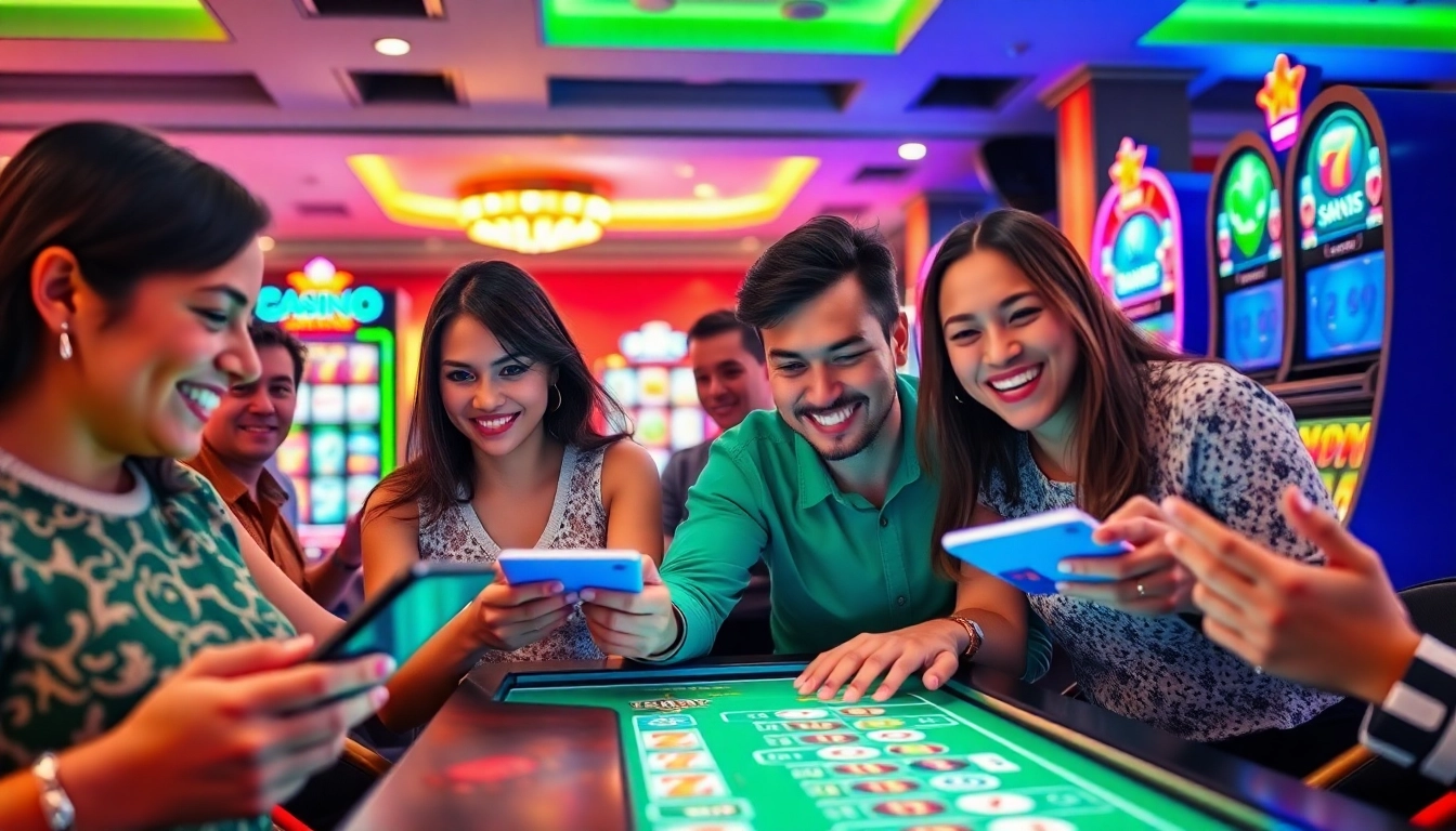 Engaging online gaming experience at https://lucky88.direct/ with diverse players enjoying casino games and a secure interface.