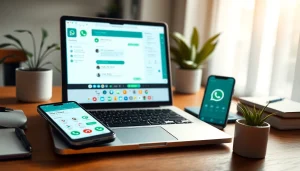 在现代工作空间中，快连官网展示的高效 WhatsApp Web 通信功能。
