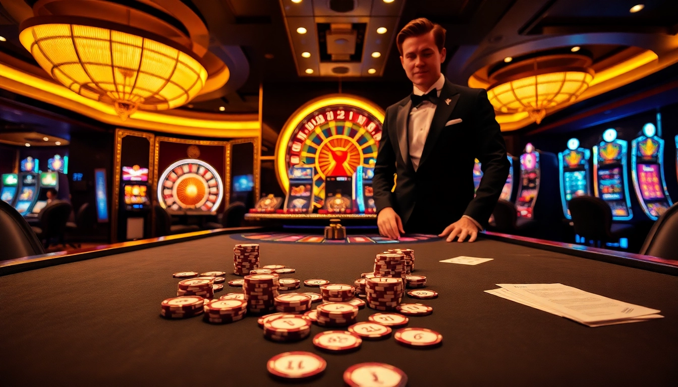 Experience the thrill of the b52club with vibrant casino tables and engaging slot machines.
