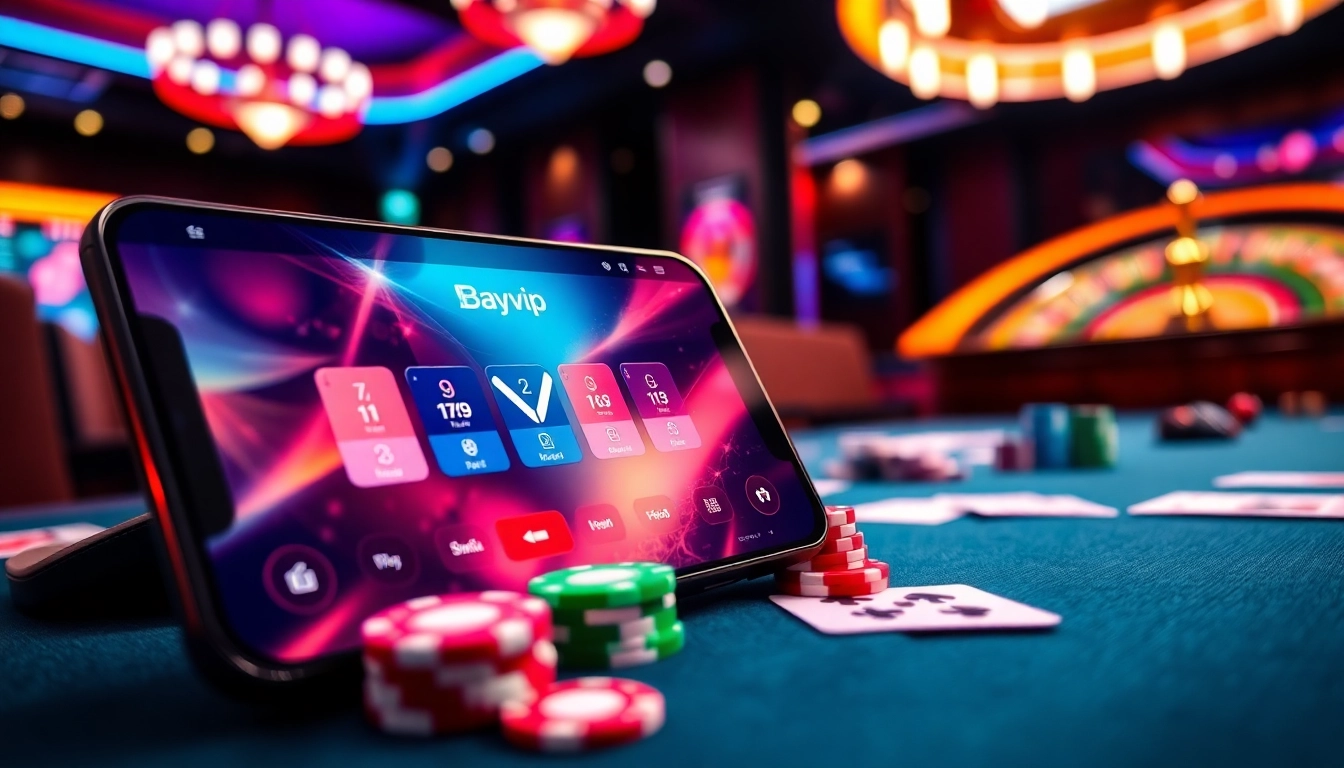 Experience thrilling gameplay at Bayvip with vibrant casino elements and engaging visuals.