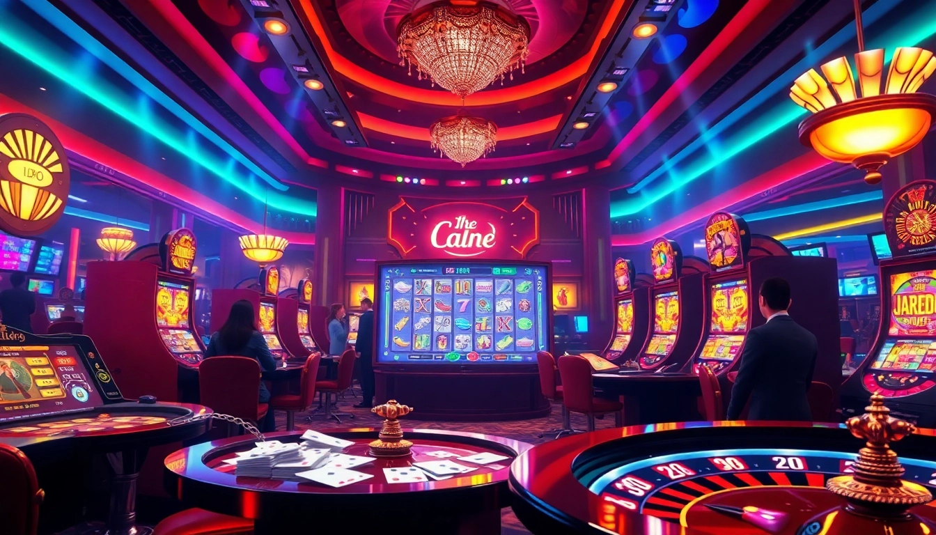 PEN4D gamers experiencing thrilling wins at a modern casino slot machine.