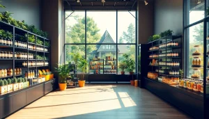 Browse a vibrant cannabis shop where can you buy weed with a diverse selection of products.